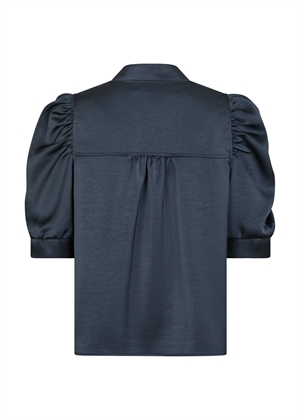 Roella heavy sateen bluse Midnight Blue Neo Noir 